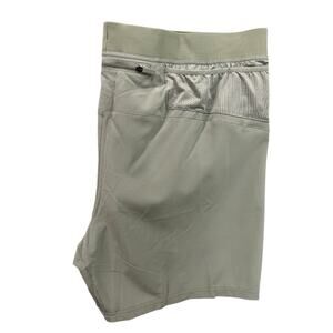 XXL Brooks Mens New Sherpa 7" Shorts Pebble Gray Lined